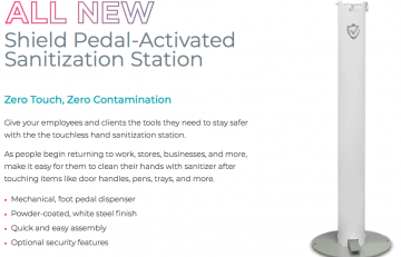 Cl-Dsn Handsfree Floor Mount Sanitizer Dispenser