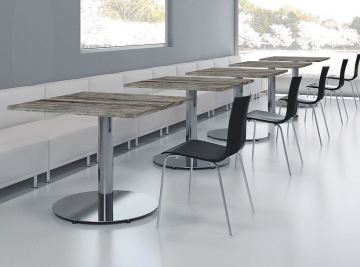 Maverick Tables with Disc Base Breakroom