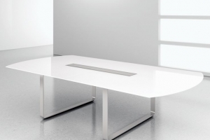 Krug Nuvo White Glass Top