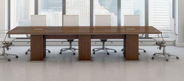 Mav Canyon Conference Table with Metal Trim