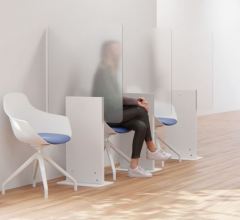 Rouilliard Waly Waiting Room  Privacy Floor Stand Dividers