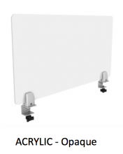 Acrylic Opaque Desktop Sneezeguard Screen