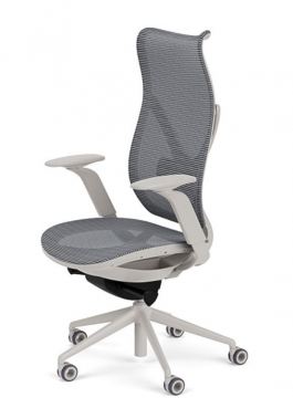Onda-Grey Mesh-highback-sideview, Modern lines