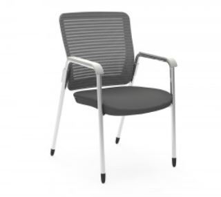Eon Gray Meshback Guest Chair