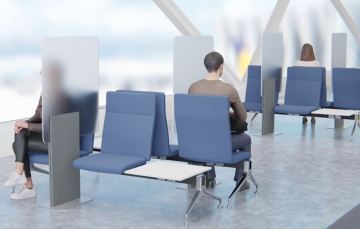 Rouilliard Waly Waiting Room Seating Dividers