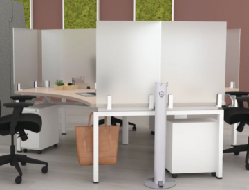 Clear Design Tall Acrylic Privacy Screens