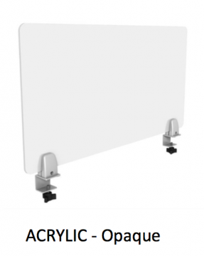 Symmetry Desktop Opaque Acrylic Screen