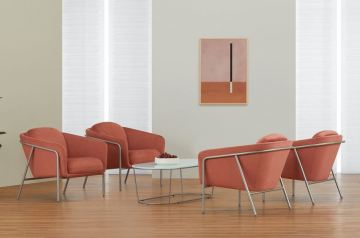 Encore Mayland Lounge Seating, silver or black frames