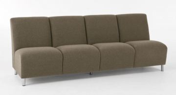 Lesro Ravena armless 4-seater, avail in other sizes and colors