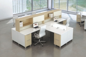 Maverick Apex L-Desk with Hutch