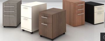 Mobile Drawer Pedestals, Many Colors