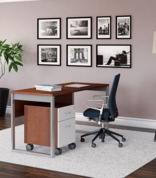 Mav Summit Home-Office Small Desk w-Mobile Ped FAST