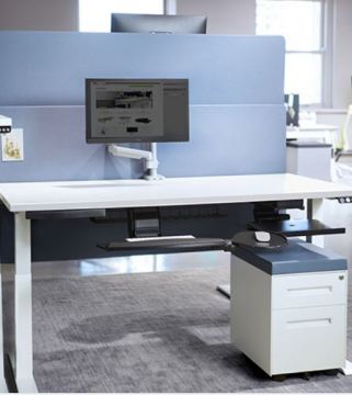 Symmetry Switchback Adj-Height Desk Unit