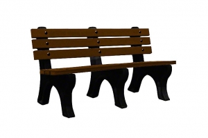 CSF Recycled Plastic Slatted Bench