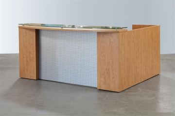 Dmkrs Reception Desk I Metal Modesty Panel