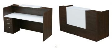 R  Maui Single Pedestal in Cappucino and White